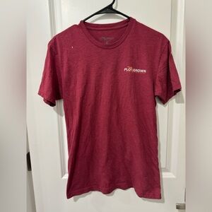 Men's Burgundy Short Sleeve Tee